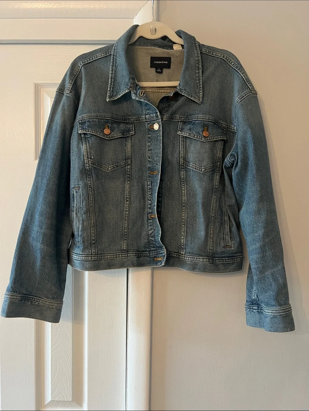 J. Crew Mid-Wash Blue Denim Jacket